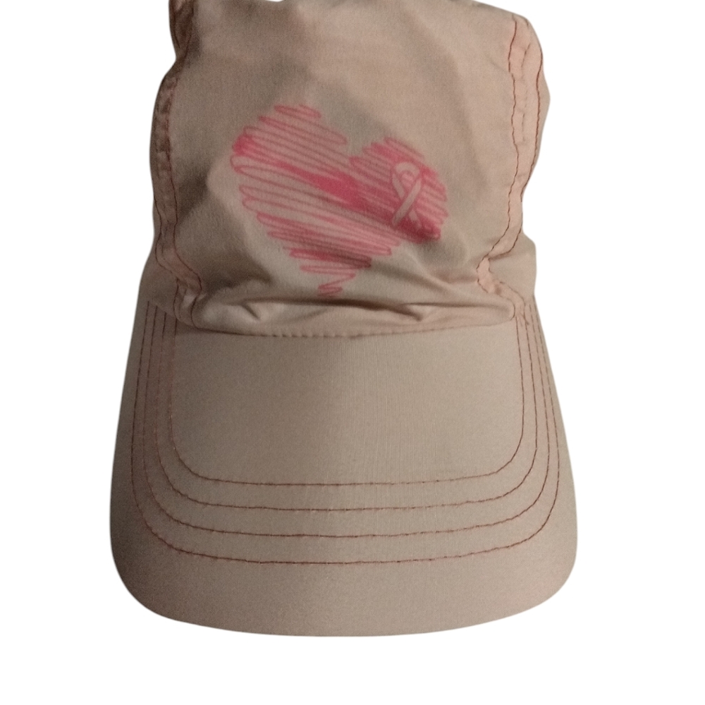 Fila Breast Cancer Awareness Sport Pink Heart Baseball Cap One Size Lightweight
